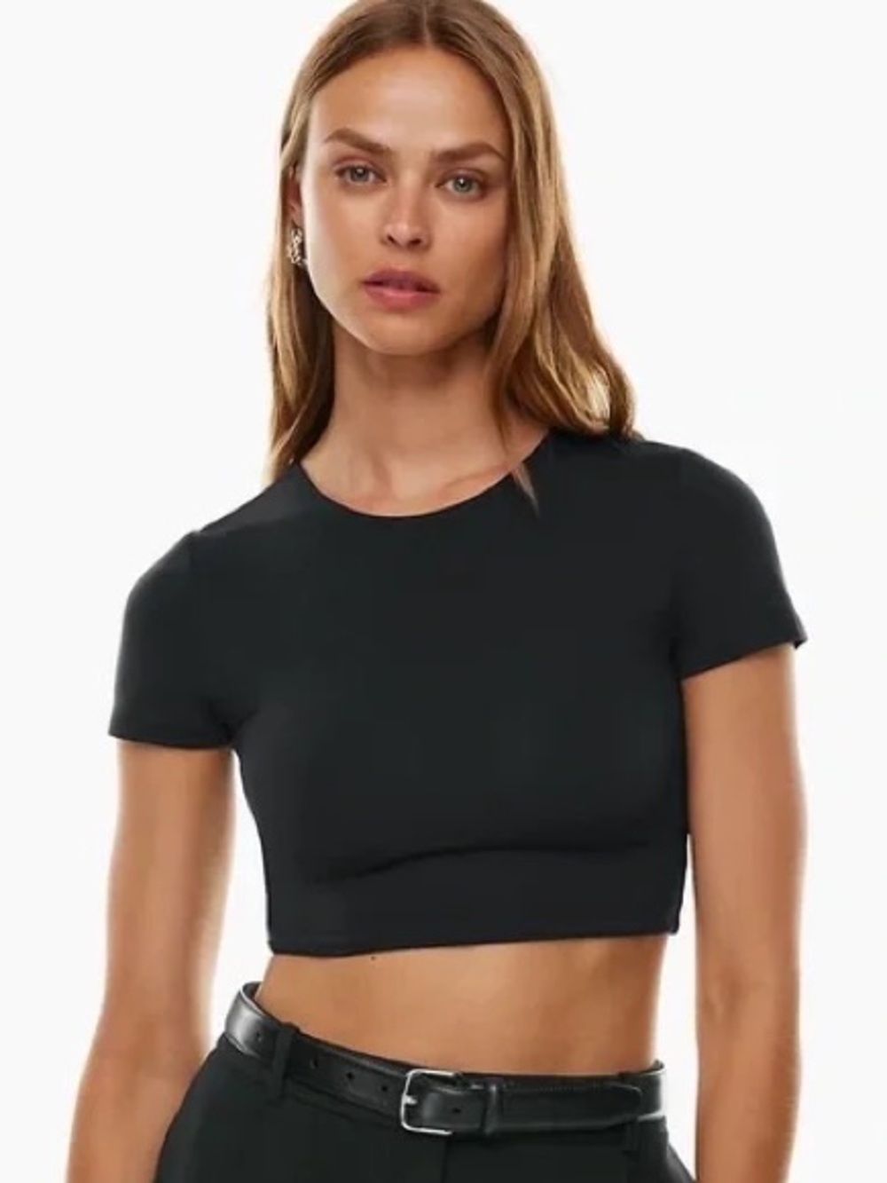 Aritzia Contour Cropped Crew Tee Size S